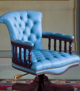 Sillón de despacho giratorio piel Doruse, detalle