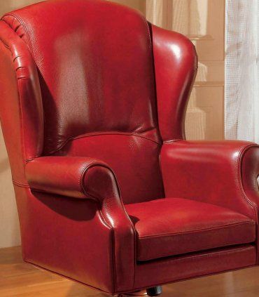 Sillón piel giratorio Taslen, detalle