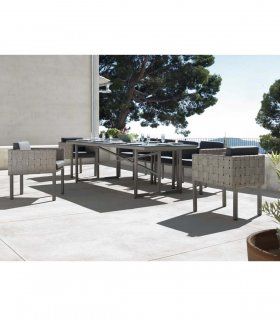 Mesa de exterior con 4 sillones Paraíso