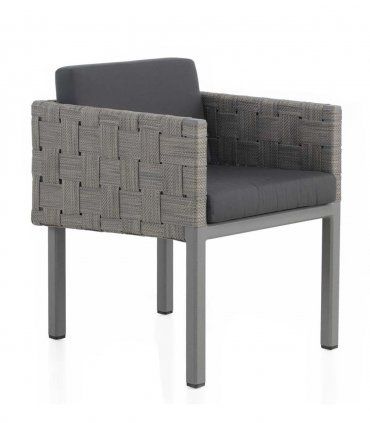 Sillón de aluminio con cojín Paraíso