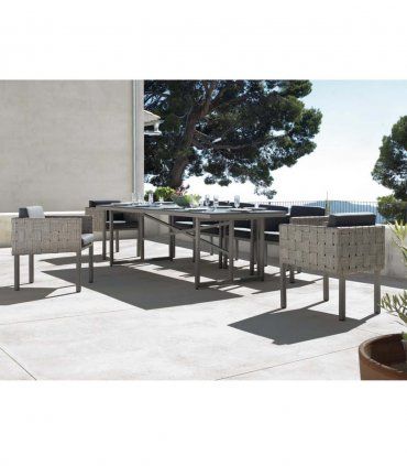 Sillón de aluminio con cojín Paraíso