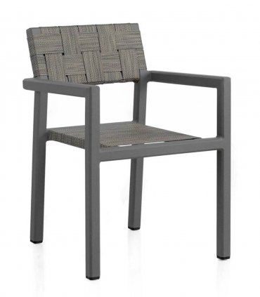 Sillón de exterior de aluminio y fibra Paraíso