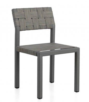 Silla de exterior de aluminio y fibra Paraíso