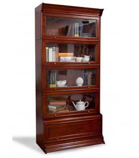 Librero modular de caoba Angen