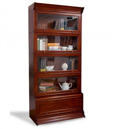 Librero modular de caoba Angen