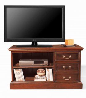 Mueble de TV 3 cajones en caoba Rodri