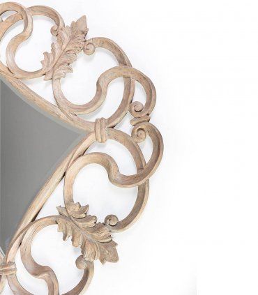 Espejo redondo vintage Louis, detalle