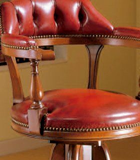 Sillón de piel giratorio Yarke, detalle