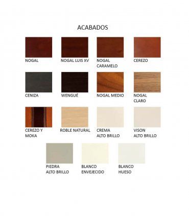 Muestras de acabados