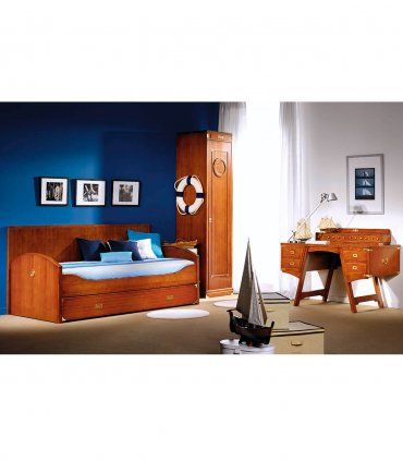 Cama nido con respaldo Camarote, dormitorio