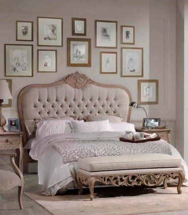 Cabecero tapizado en capitoné vintage Piau, dormitorio