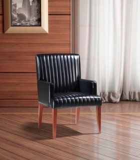 Sillón confidente de piel Sarzay