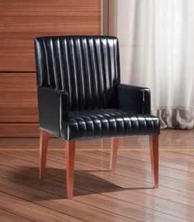 Sillón confidente de piel Sarzay, vista