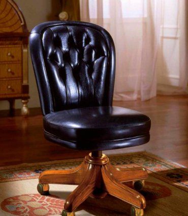Silla piel capitoné Ziros