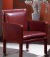 Sillón confidente de piel Zeya, detalle