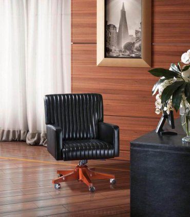 Sillón piel giratorio Sarzay