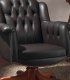 Sillón de piel giratorio Davise, detalle