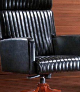Sillón piel giratorio Sarzay grande, detalle