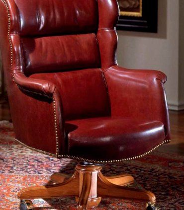 Sillón piel giratorio Kailen, detalle