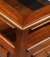 Mesa de centro rectangular clásica Acristalada, detalle