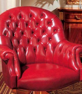 Sillón despacho piel giratorio Gialos, detalle
