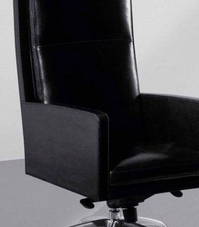 Sillón despacho piel Izema grande, detalle