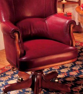 Sillón de despacho de piel y giratorio Bozeli´detalle