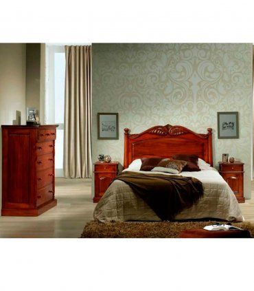 Cómoda colonial en caoba de 7 cajones Mediana, dormitorio