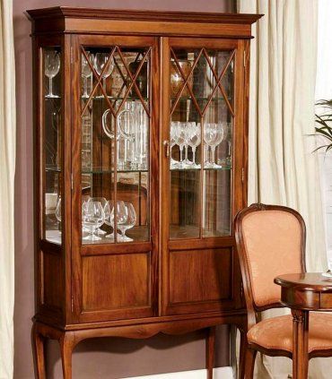 Vitrina clásica de caoba Antique