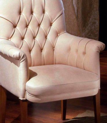 Butaca de piel confidente Fontayne, detalle
