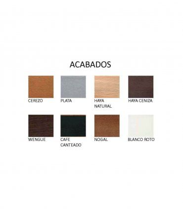 Muestras de acabados madera