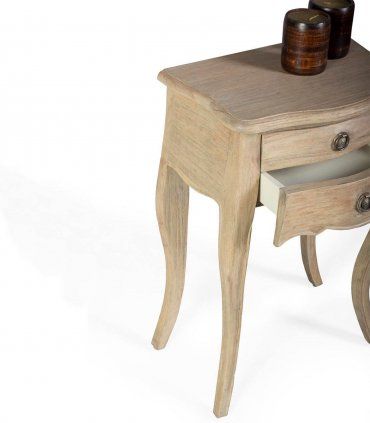 Mesita de noche vintage Elysee, detalle