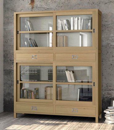 Vitrina doble colonial Warnes