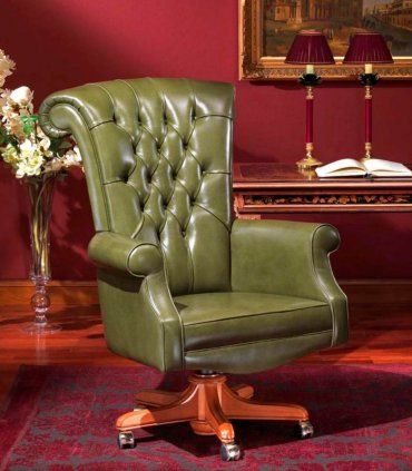 Sillón piel giratorio Demati