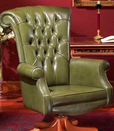 Sillón piel giratorio Demati, detalle