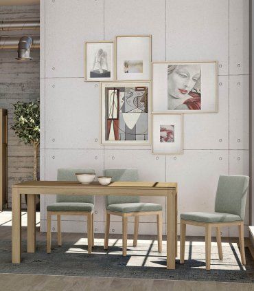 Mesa de comedor rectangular Warnes