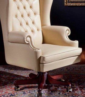 Sillón piel giratorio Nochian detalle