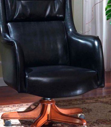 Sillón piel giratorio Corlune grande, detalle