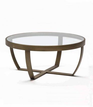 Mesa de centro redonda Lunel