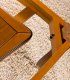 Mesa clásica de comedor rectangular Belsa, detalle
