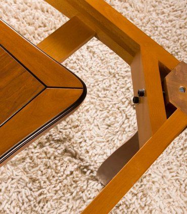 Mesa clásica de comedor rectangular Belsa, detalle