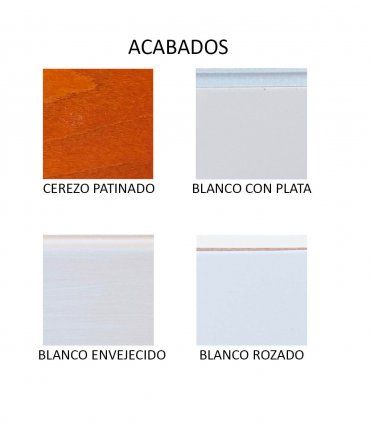 Sinfonier clásico 6 cajones Belsa, acabados