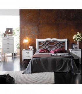 Dormitorio blanco clásico Belsa, dormitorio