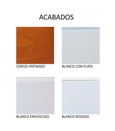 Percha clásica con espejo Belsa, acabados