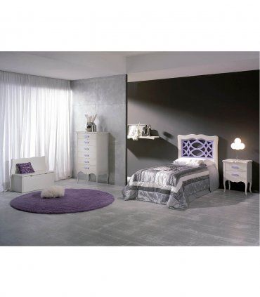 Banqueta baúl juvenil Belsa, dormitorio