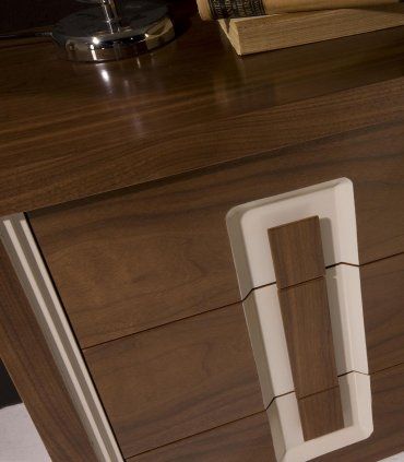 Mesita de noche contemporánea Santer, detalle