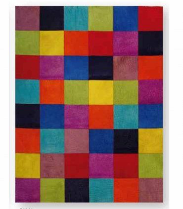 Alfombra de piel Coco de colores