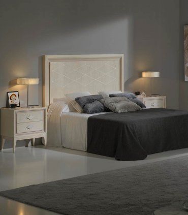 Cabecero contemporáneo rombos Bécquer, dormitorio