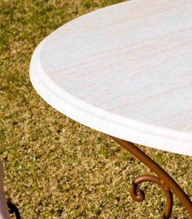 Mesa de jardín redonda Caeli, wersalite