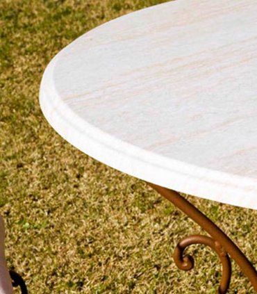Mesa de jardín redonda Caeli, wersalite